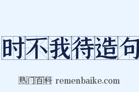 时不我待造句是什么意思的图片
